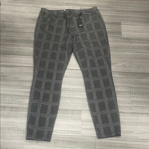 Kut from the Kloth Charcoal Checkered Trousers